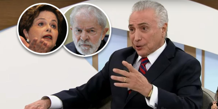 Temer diz que foi “golpe” contra Dilma e chama Lula de “presidente”