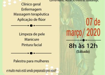 Paróquia de Guadalupe promove dia de ação social, neste sábado, dia 7 de Março.
