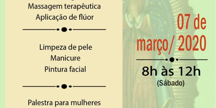Paróquia de Guadalupe promove dia de ação social, neste sábado, dia 7 de Março.