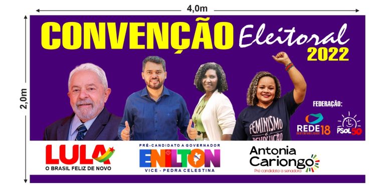 Enilton Rodrigues é homologado candidato a governador pela federação PSOL/Rede Sustentabilidade.