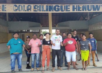 Enilton Rodrigues, candidato a governador pela federação PSOL/Rede Sustentabilidade, esteve na terra indígena arariboia.