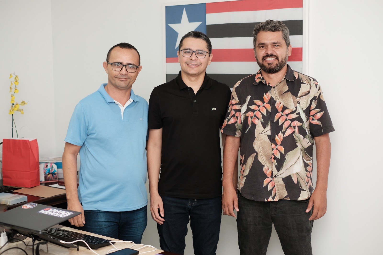 Enilton Rodrigues, Dep Estadual Carlo Lula e Sargento Edmilson em 2023.