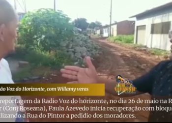 Apos reportagem da Rádio Voz do horizonte prefeitura de Paço do Lumiar inicia a revitalização da Rua do Pintor