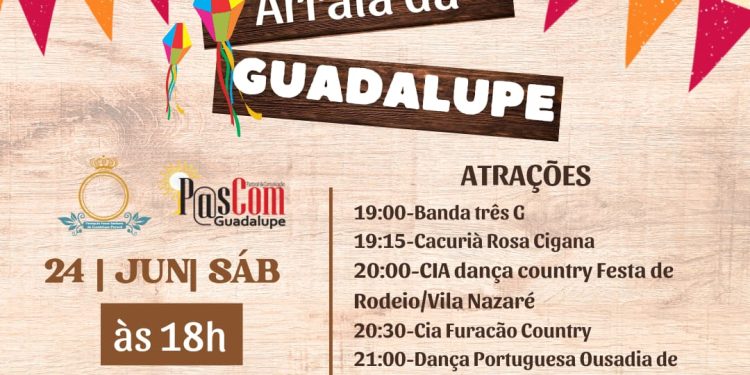 Arraiá Beneficente da Paróquia Nossa Senhora de Guadalupe, inicia às 18h deste sábado, 24 de junho