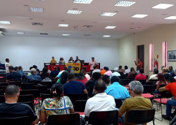 Sargento Edmilson, representante da Primavera Socialista e pré-candidato a prefeito de Paço do Lumiar discursou no 8° Congresso Estadual do PSOL no Maranhão