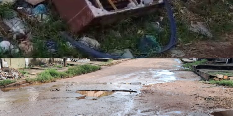 Lima Verde Abandonado: Falta de infraestrutura, lixo acumulado e ruas esburacadas geram indignação e, comunidade ameaça interditar Avenida da Laranja