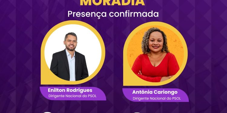 Plenária da Liga dos Necessitados por Moradia contará com presença de dirigentes nacionais do PSOL, neste domingo, 19